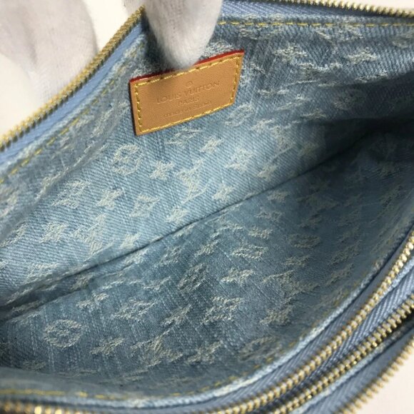 LOUIS VUITTON M83532 MonogramDenim Pochette-Live Pochette Shoulder Bag Unused - Picture 9 of 15